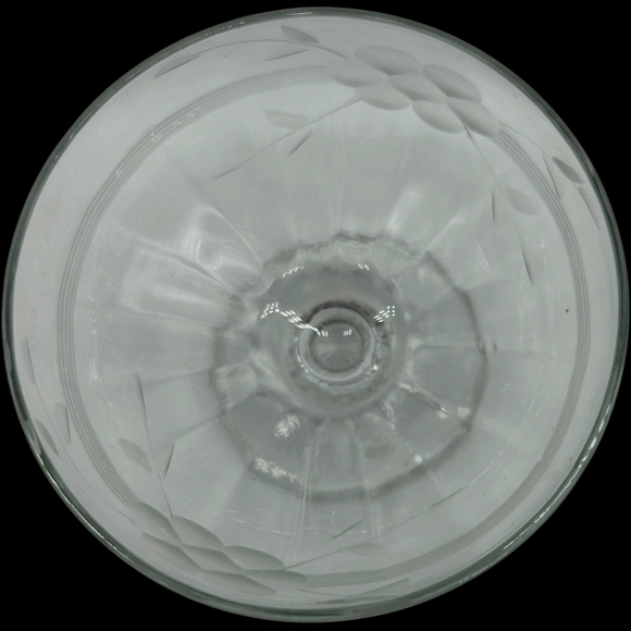 👍Vintage Etched Glass Dessert Dish - Picture 9 of 11